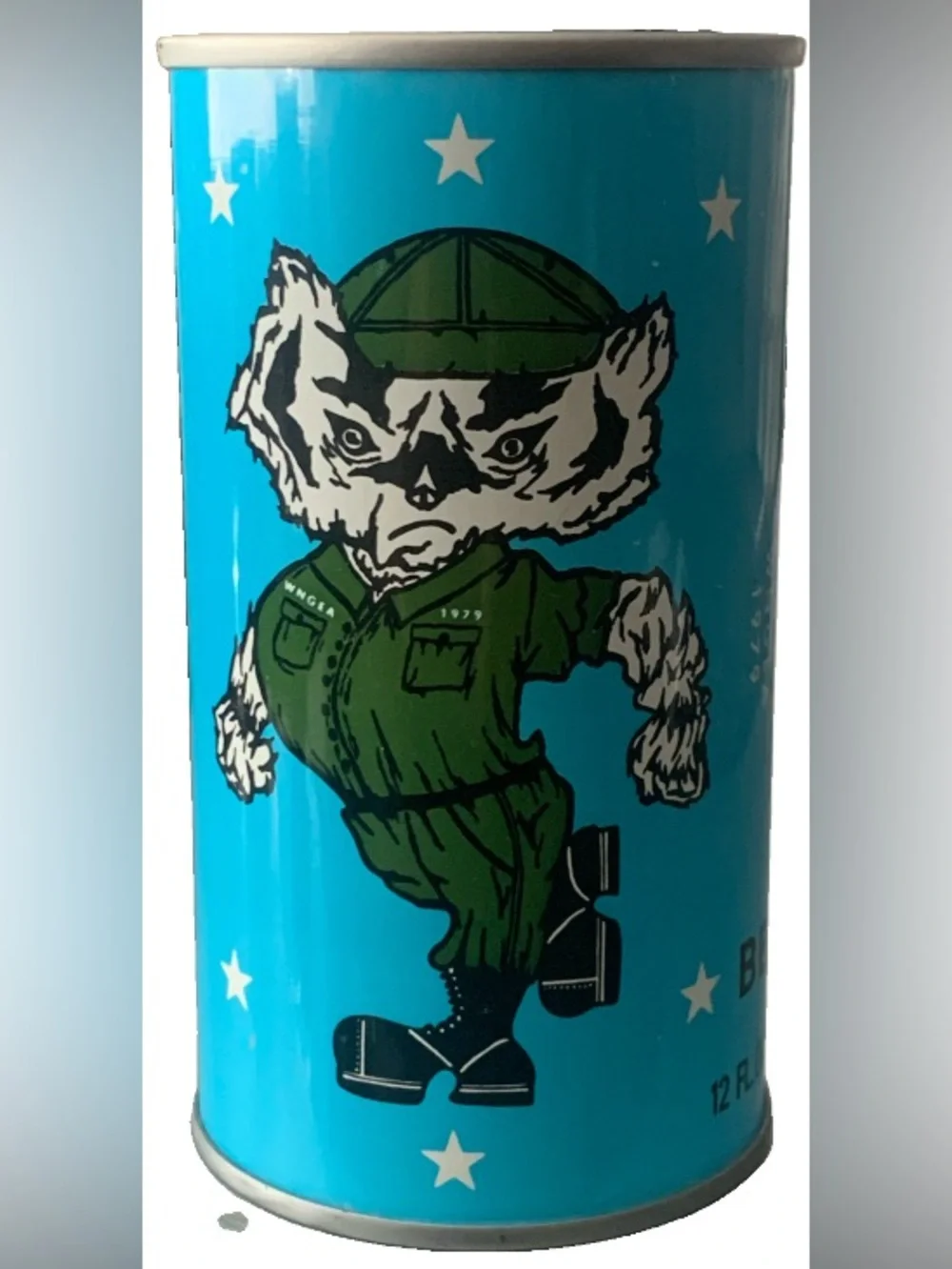 Vintage Beer Can Wisconsin National Guard Enlisted Association Tab Empty 1979